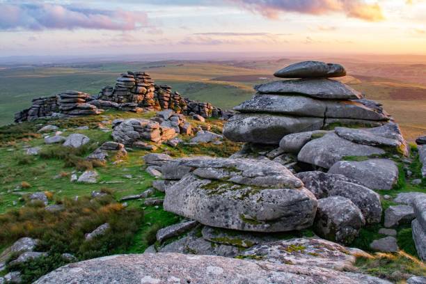 istock Rough Tor rock formations at dusk, Bodmin Moor. Cornwall, UK 1610691852
