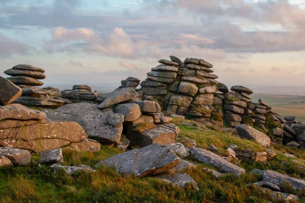 istock Rough Tor rock formations at dusk, Bodmin Moor. Cornwall, UK 1610701736