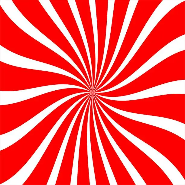 Vector illustration of Swirling radial pattern