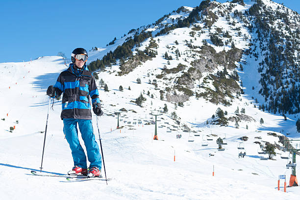 istock Young skier in the ski resort 161088389