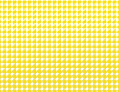 Yellow gingham check pattern that can be used for backgrounds, wallpaper, wrapping paper, etc. / illustration material (vector illustration)