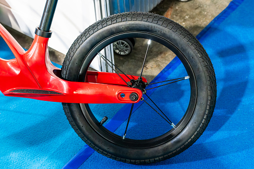 bicycle wheel closeup