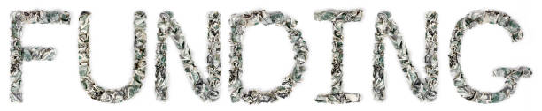 istock Funding - Crimped 100$ Bills 161096066