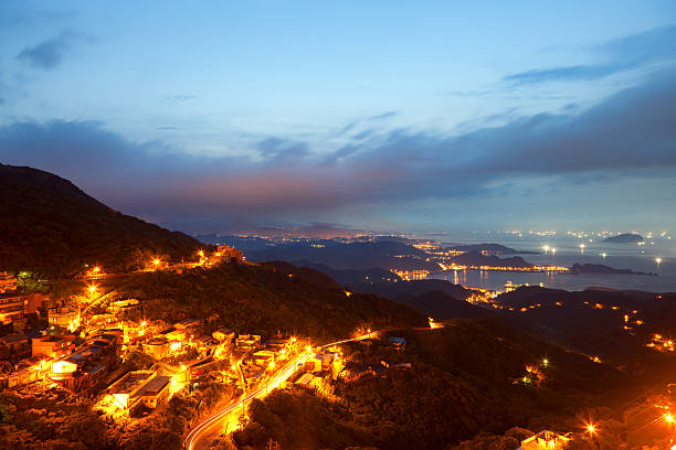 Jinguashi is an old city in the mountain which used to be the base for gold mines in the region.