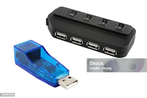 Hub Usb E Modem - Fotografie stock e altre immagini di Attrezzatura - Attrezzatura, Close-up, Composizione orizzontale