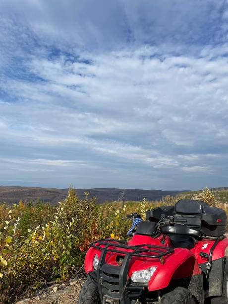istock Mountain tour in all-terrain vehicle 1611003000