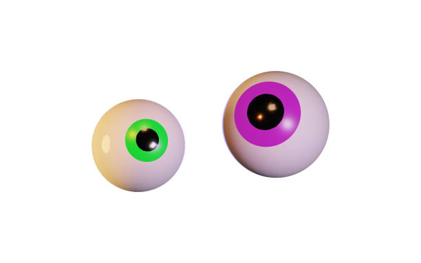 istock 3d render of two eyeballs. Halloween celebration concept. Isolated element 1611175332