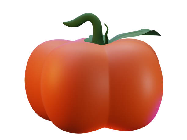 istock 3d render of orange pumpkin. Halloween celebration concept. Isolated element 1611175860