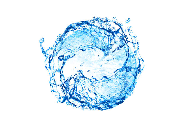 istock 3d illustration of abstract blue splashing swirl 1611221794