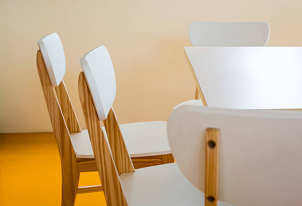 istock Wood chairs in the library room 161126514