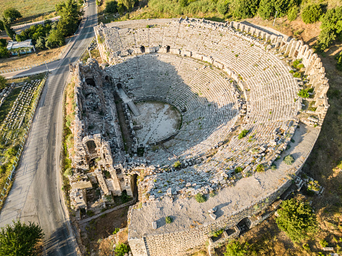 Antique Theatre in the ancient Lycian city of Patara, Turkey.