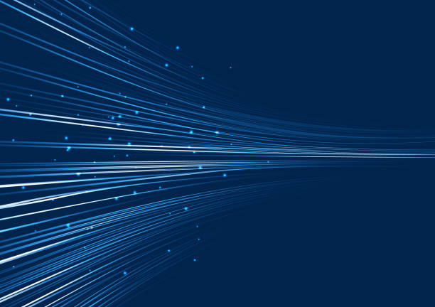 blue digital wave line background blue digital wave line background dark blue stock illustrations