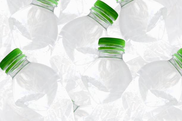 istock Plenty of plastic bottles on white background. Pollution, environmental protection concept. Reuse garbage, recycle, plastic free. Earth, world water day. 1611339736