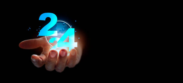 istock Banner planing for years 2024 creative thinking idea for start new business concept, businessman holding icon 2024. Setting goals for future business, new business objective target 1611339742
