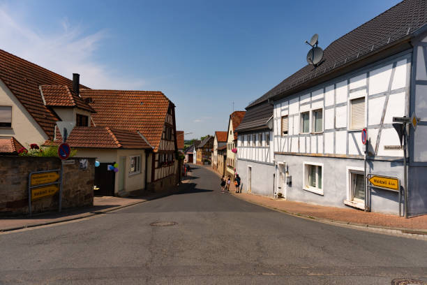 istock Road to Waldzell in Steinfeld Bavaria Germany 1611382564