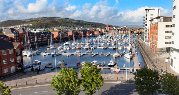 swansea marina, walia - glamorgan zdjęcia i obrazy z banku zdjęć