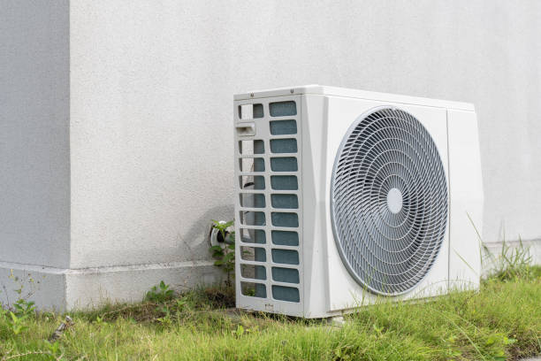 istock Air conditioning unit installed on outdoor grass 1611426471