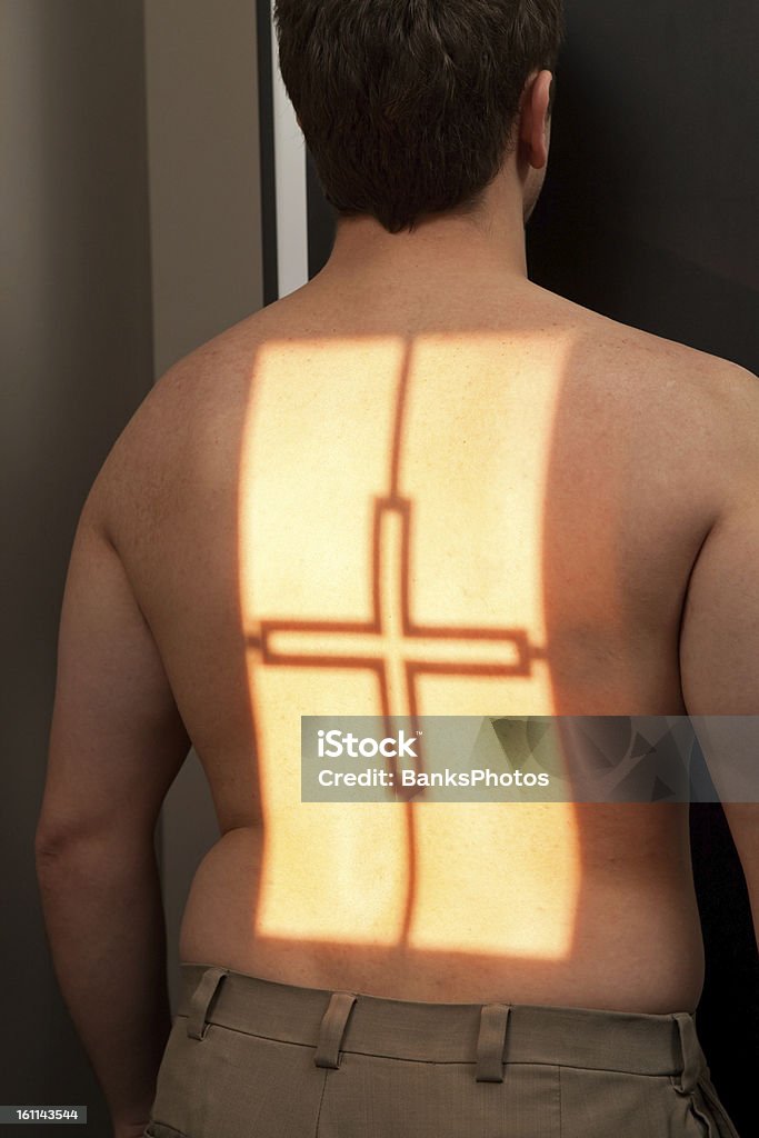 Mann über Brust X-Ray - Lizenzfrei Männer Stock-Foto