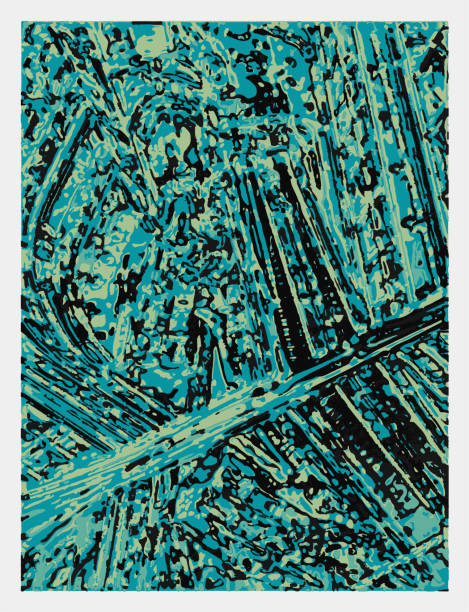 추상 표현주의 다채로운 드롭 액체 낙서 예술 패턴 질감 배경 - expressionism stock illustrations