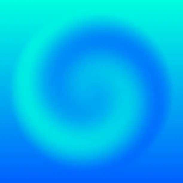 Vector illustration of Blue swirl on an abstract gradient background