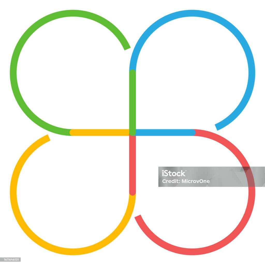 Colored Line Shape Color Line Shape For Text Infographic Frame Element Isolated On White ...