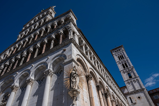 St Michael basilica in Lucca, Tuscany.