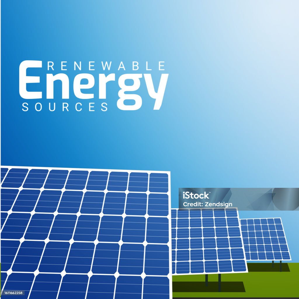 Design About Solar Panel Energy Renewable Energy Resources Stock