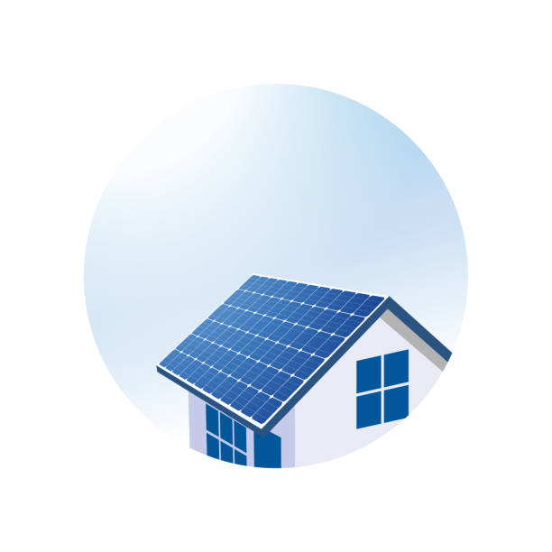 太陽光パネルエネルギー、再生可能エネルギー資源に関する設計 - solarpanel点のイラスト素材／クリップアート素材／マンガ素材／アイコン素材