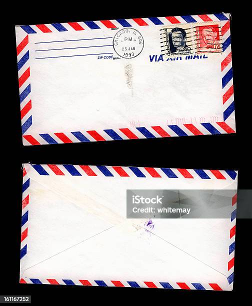 Von Airmail Von Chicago Stockfoto und mehr Bilder von Briefmarke - Briefmarke, US-Kultur, USA