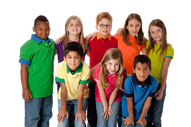 istock Diversity: Group of Multi-Racial Children Friends Teamwork Three Quarter Length 161168250
