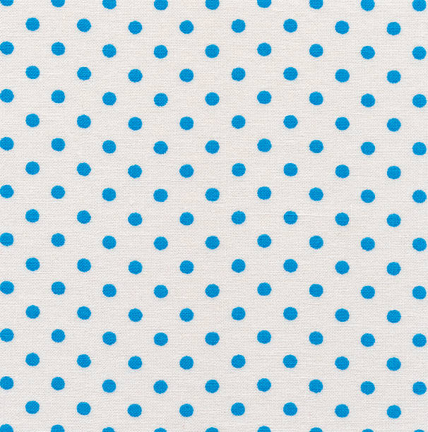 istock High Resolution White Fabric Blue Polka Dots Texture and Backgrounds 161174365