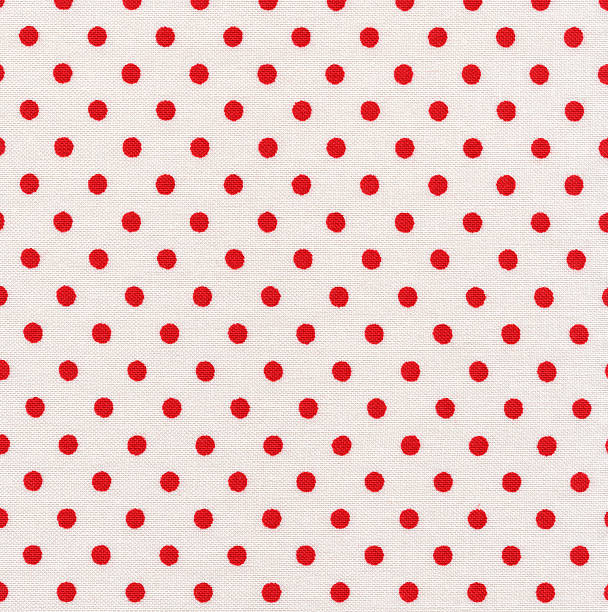 istock High Resolution White Fabric Red Polka Dots Texture and Backgrounds 161174529