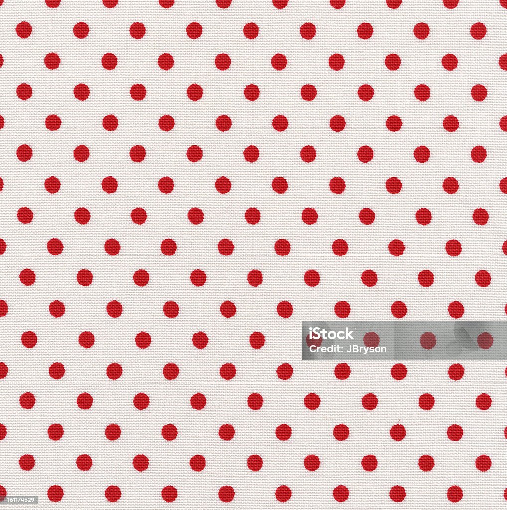 De alta resolução de tecido branco textura vermelho bolinhas e planos de fundo - Foto de stock de Abstrato royalty-free