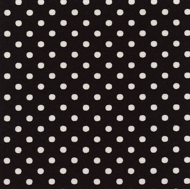 istock High Resolution Black Fabric White Polka Dots Texture and Background 161175146