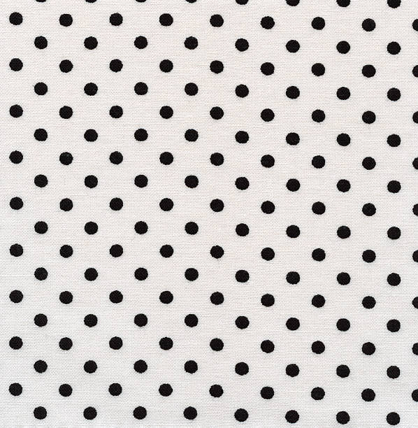 istock High Resolution White Fabric Black Polka Dots Texture and Background 161175172