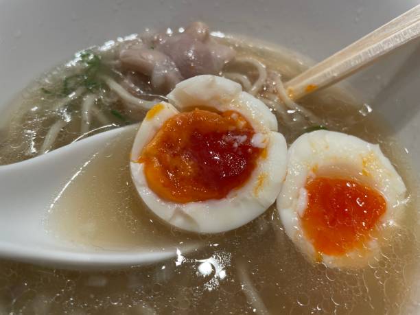 istock Ramen noodles with broth made from sea bream 1611796133