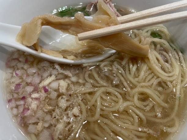 istock Ramen noodles with broth made from sea bream 1611796656