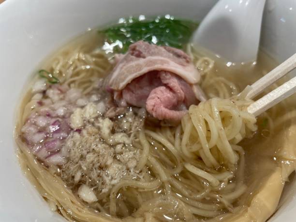 istock Ramen noodles with broth made from sea bream 1611797188