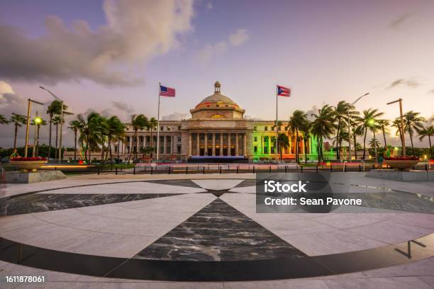 San Juan Puerto Rico Capitol Building Stock Photo - Download Image Now - Old San Juan, Puerto Rican Flag, Puerto Rico