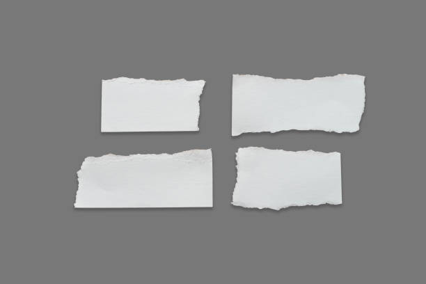 istock White ripped note,Torn paper edges for background. Ripped paper texture on transparent background. isolated on white background with clipping path. 1611915555
