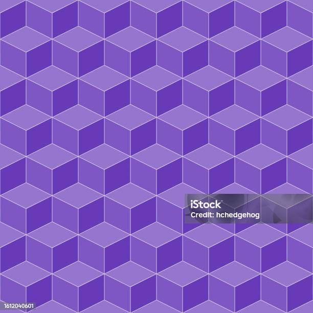 Ube Pattern Cube Pattern Stock Illustration - Download Image Now - Abstract, Art ...