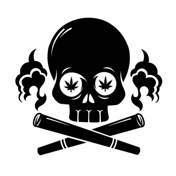 Funny Skull Vector Art: A Mix of Style and Mystery Artistic Vector Skull Illustration: Melding Elegance with Intrigue skeleton key tattoo stock illustrations