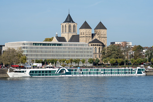 Cologne, Germany - October 30, 2022: river cruise ship  Amadeus Cara
