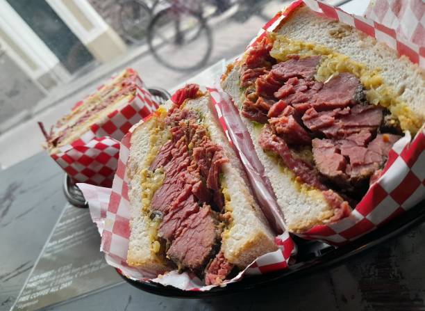 istock Pastrami Sandwich in Dutch Deli 1612062440