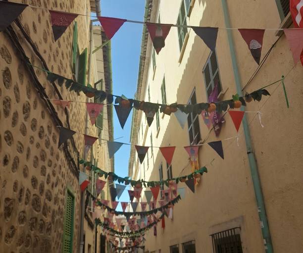 istock Colorful flags in Mallorca Spain 1612063020