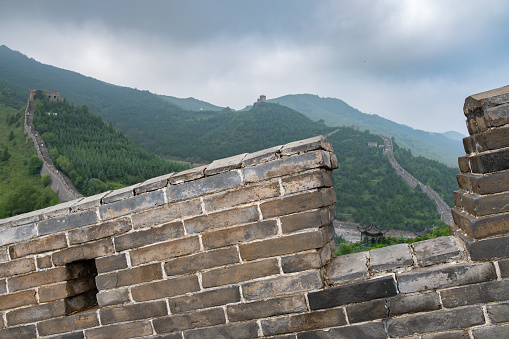 The Great Wall in summer, Badaling, China