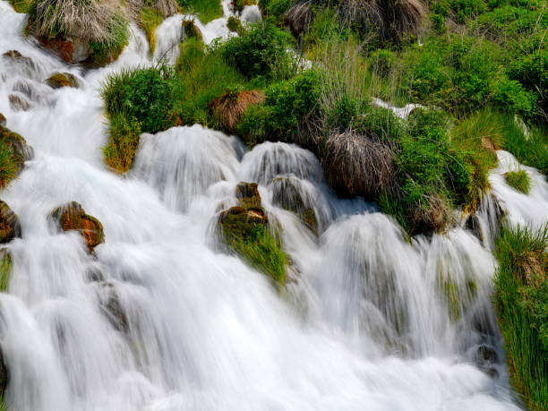 istock Close up of a small waterfall in Idaho 1612142978