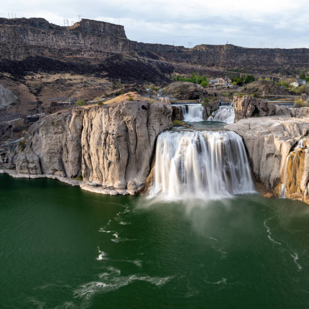 istock Evening waterfall near Twin Falls Idaho 1612146199
