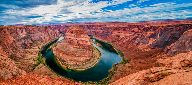 Horseshoe Bend panorama near Page, Arizona.