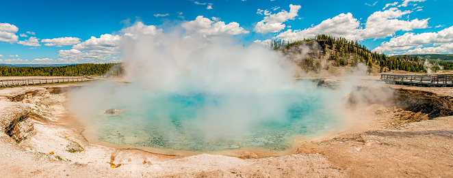 Excelsior Geyser in Yellowstone National Park, Wyoming